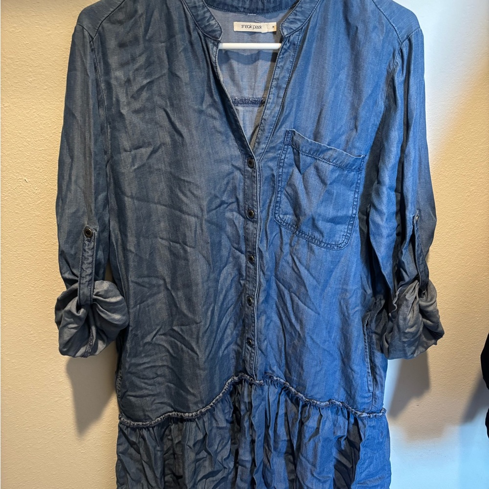 Sneak Peek Classic Blue Denim Shirt